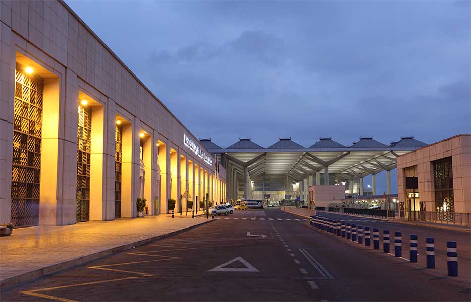 Costa del Sol airport in Malaga, Spain