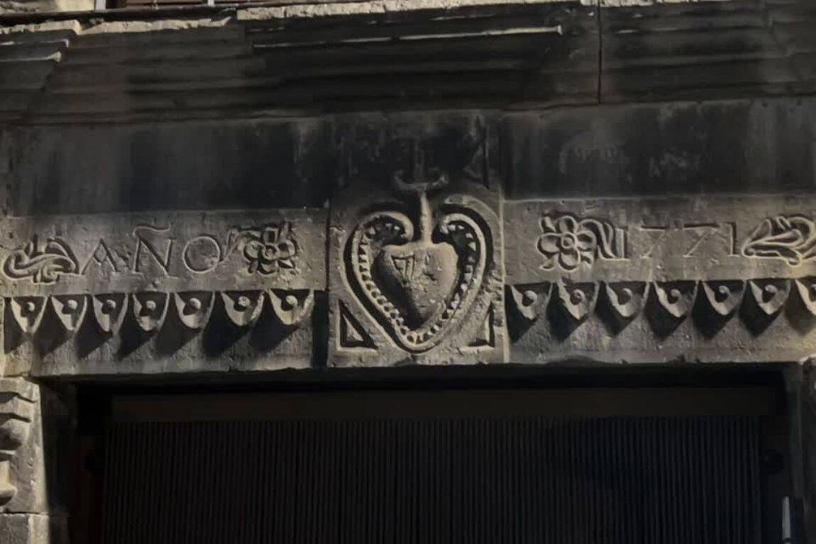 historical building engraving and architectural features spain