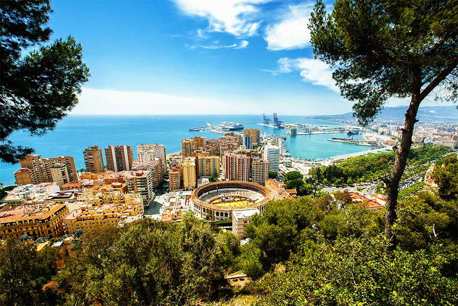 Malaga in Andalusia, Spain